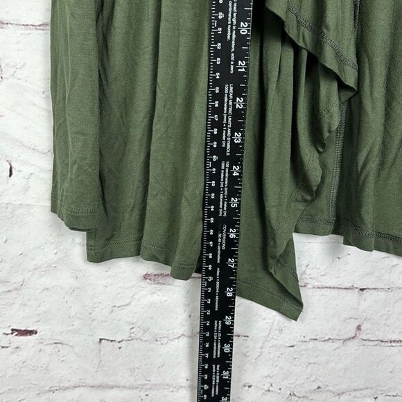 Torrid Sweater Womens 00 Cardigan Super Soft Knits Stretch Drape Olive Green - Picture 7 of 11